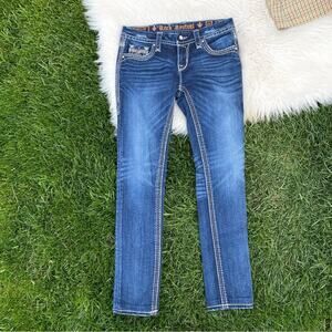 Rock Revival Women’s Mid Rise Dania Easy Skinny Jeans 27